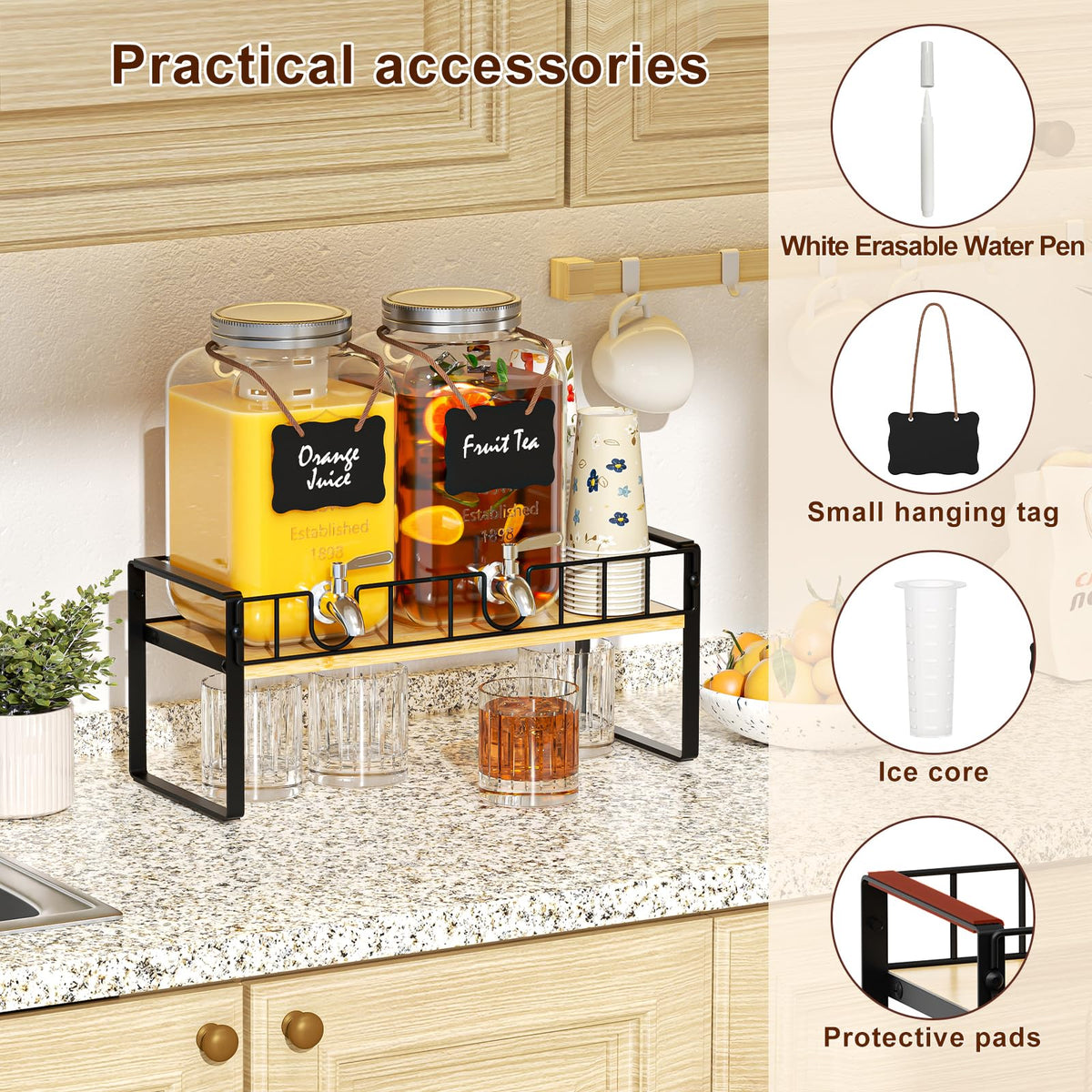 Zuyachuza stainless steel lid and spigot ensure safe servings