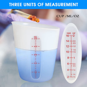 ZUYEE measuring cups ideal for chocolate melting, resin, and batter prep