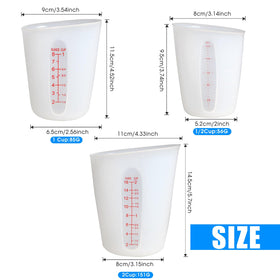 ZUYEE cups with engraved markings stay readable for accurate cooking prep