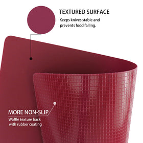 ZVP pink gradient board with non-slip bottom provides stable chopping