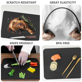 ZVP easy-clean cutting board designed for quick rinsing and washing.