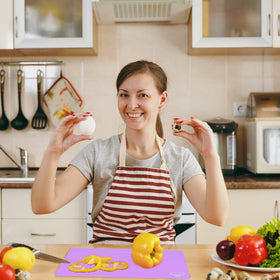 ZVP purple multi-color boards brighten kitchens and help color-code tasks.