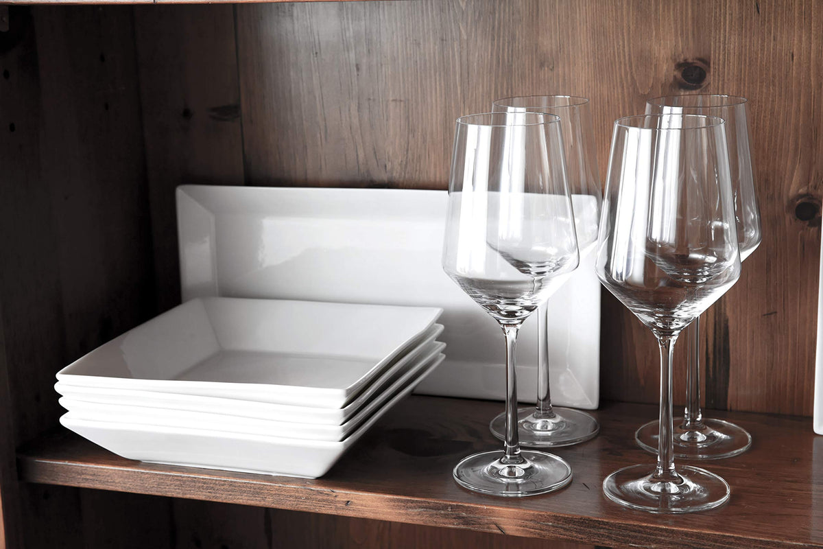 Zwiesel Glas Pure 6-piece set displayed on table highlighting refined drinkware