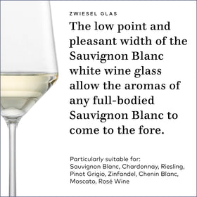 Zwiesel Glas Pure collection shot features the versatile Pure set of six glasses