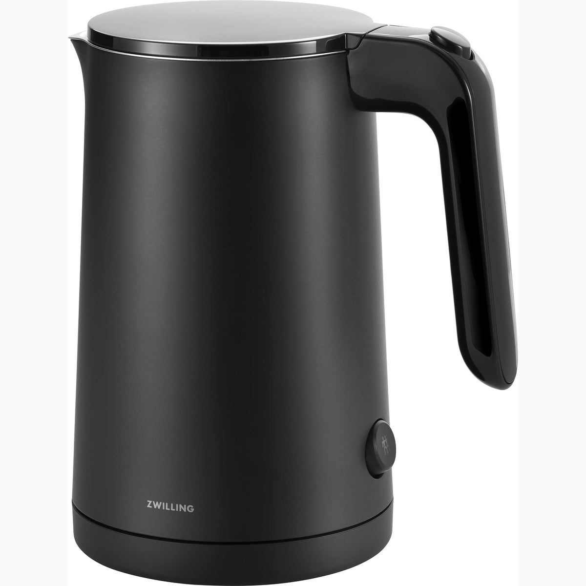 ZWILLING Enfinigy Cool Touch 1L kettle side view showing compact footprint for small kitchens