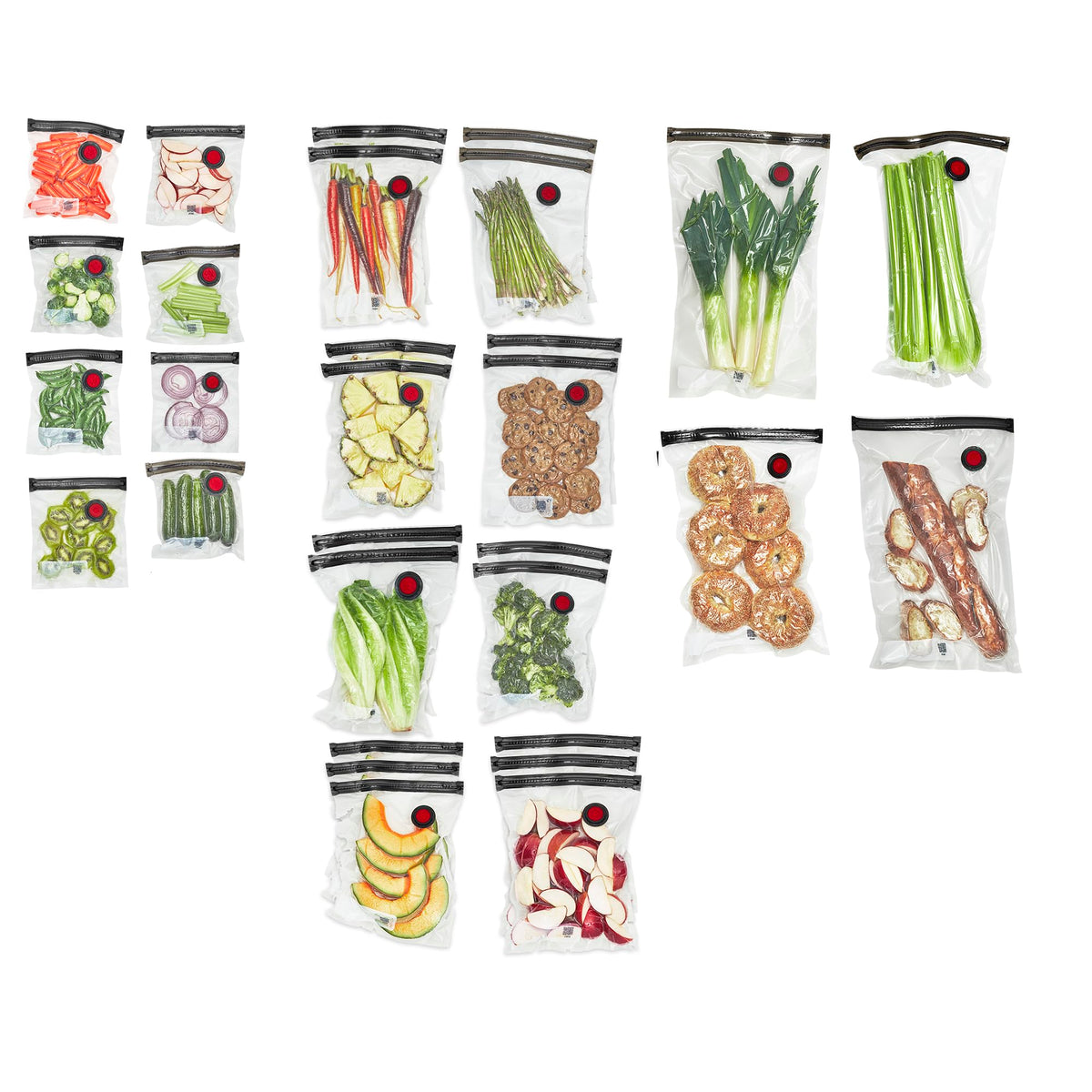 Zwilling Fresh & Save 30pc bags overview illustrating versatile storage and extended freshness.