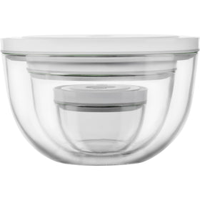 ZWILLING Fresh Save medium glass bowl with lid for even mixing