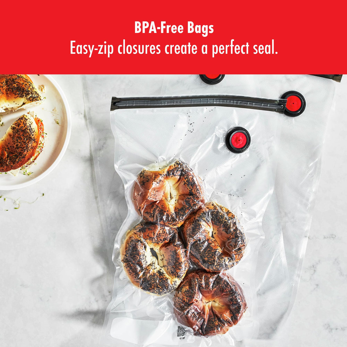 Zwilling Fresh & Save large bags suited for freezing meals and bulk ingredients.