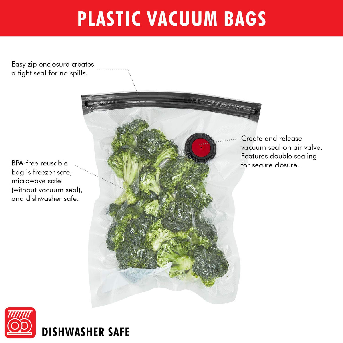 ZWILLING Fresh Save medium vacuum bags seal in flavor for meals