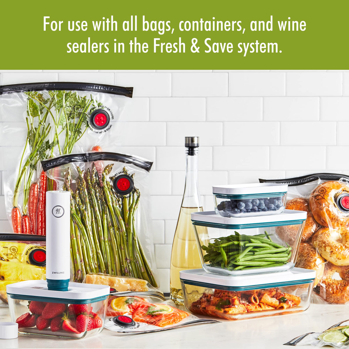 ZWILLING Fresh & Save modern storage system for preserving aromas and textures.