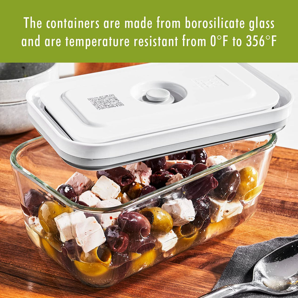 ZWILLING ovenproof glass container works without lid for serving
