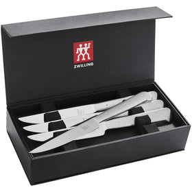 ZWILLING 4-5 inch blades provide razor-sharp edge for easy slicing.