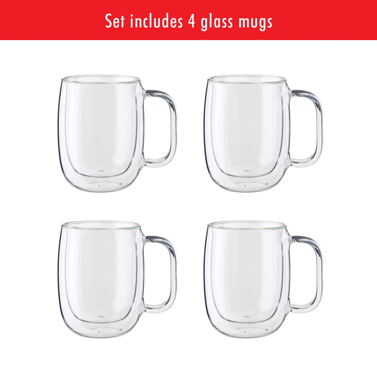 ZWILLING Sorrento Plus 12oz mug ideal for cappuccinos and cozy beverages.