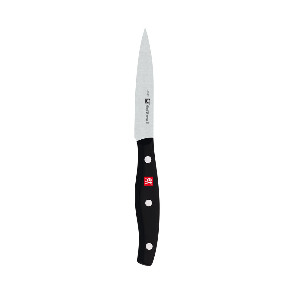 ZWILLING Twin Signature 4-inch paring knife blade close-up with razor-sharp edge for precise peeling