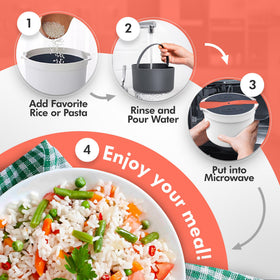 Zwippy 8-cup capacity supports family meals and leftovers.