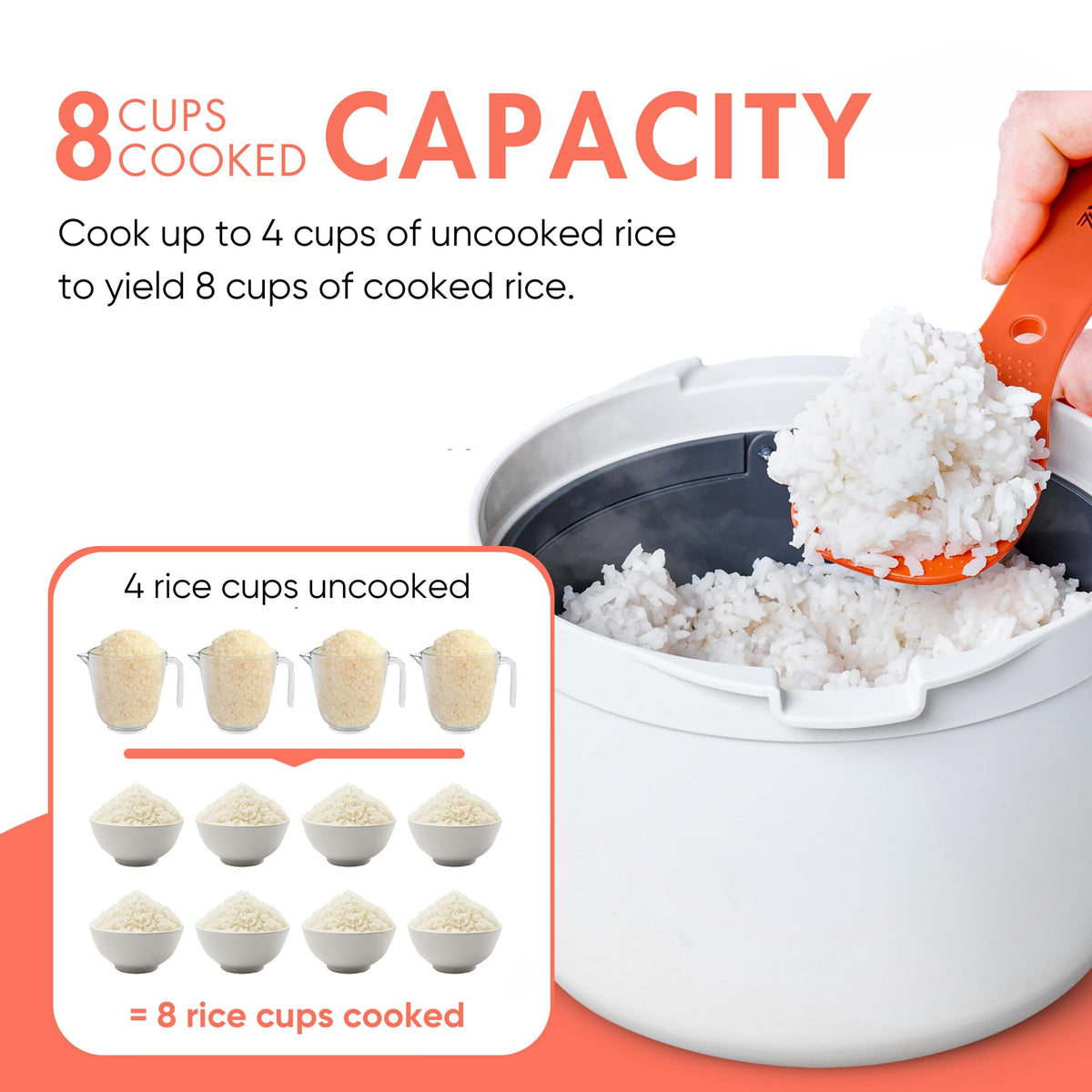 Zwippy built-in paddle simplifies draining rice, pasta, and vegetables.
