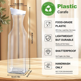 ZWYSLFCY square-base carafe designed for compact storage.