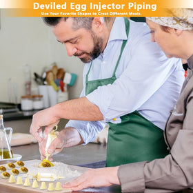Zxbaers deviled egg tray transport handle adds stability during movement.
