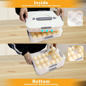 Zxbaers stackable egg holder keeps fridge organized and saves space.