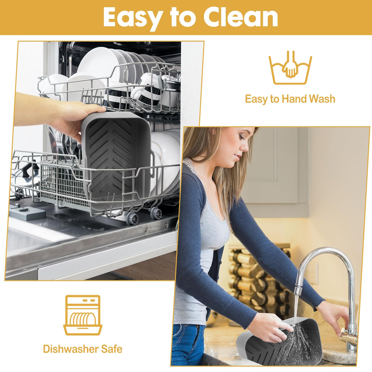 ZXZMZT liners withstand high heat up to 428F for versatile recipes.