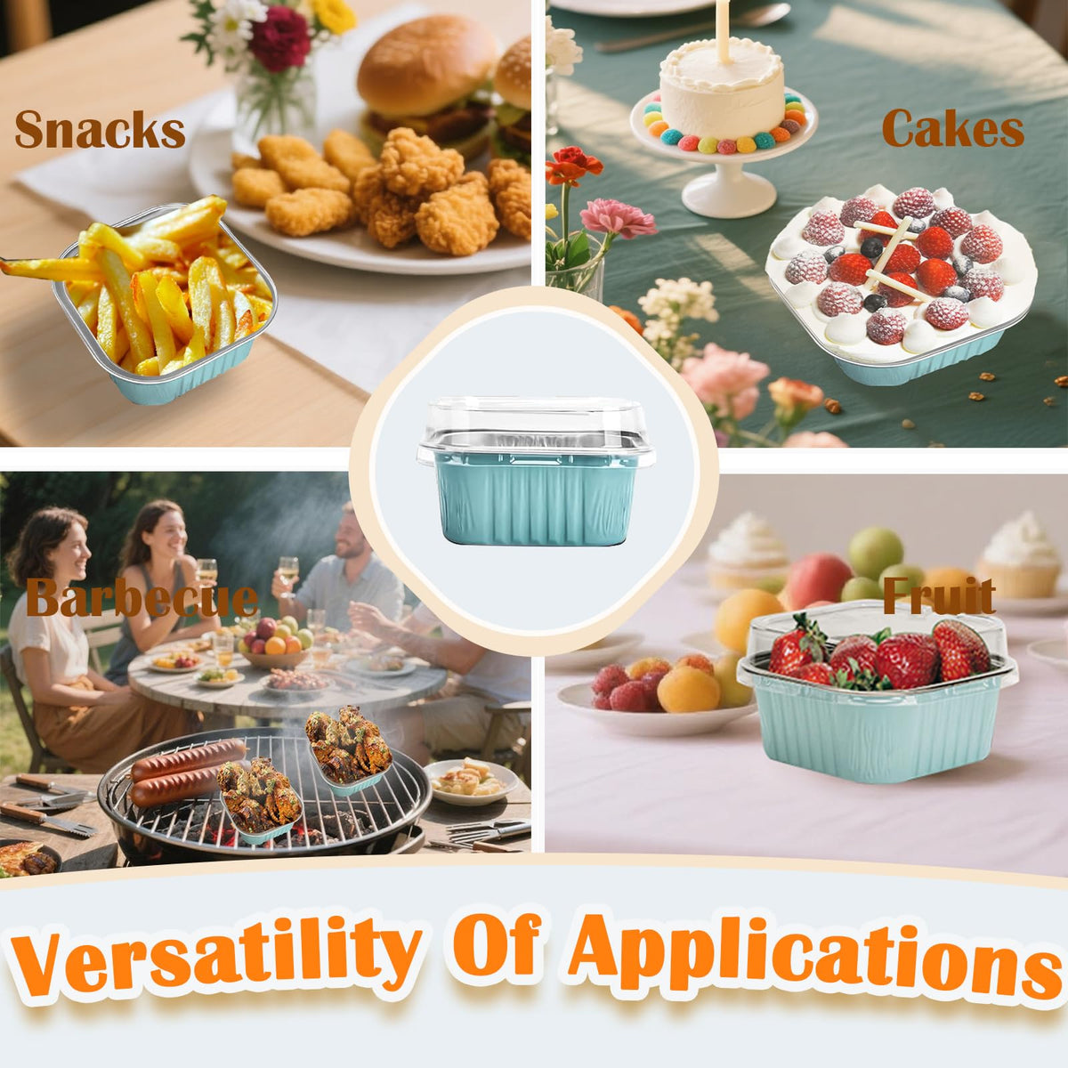 Zycozzn microwave and oven-safe cups simplify baking without extra cleanup.