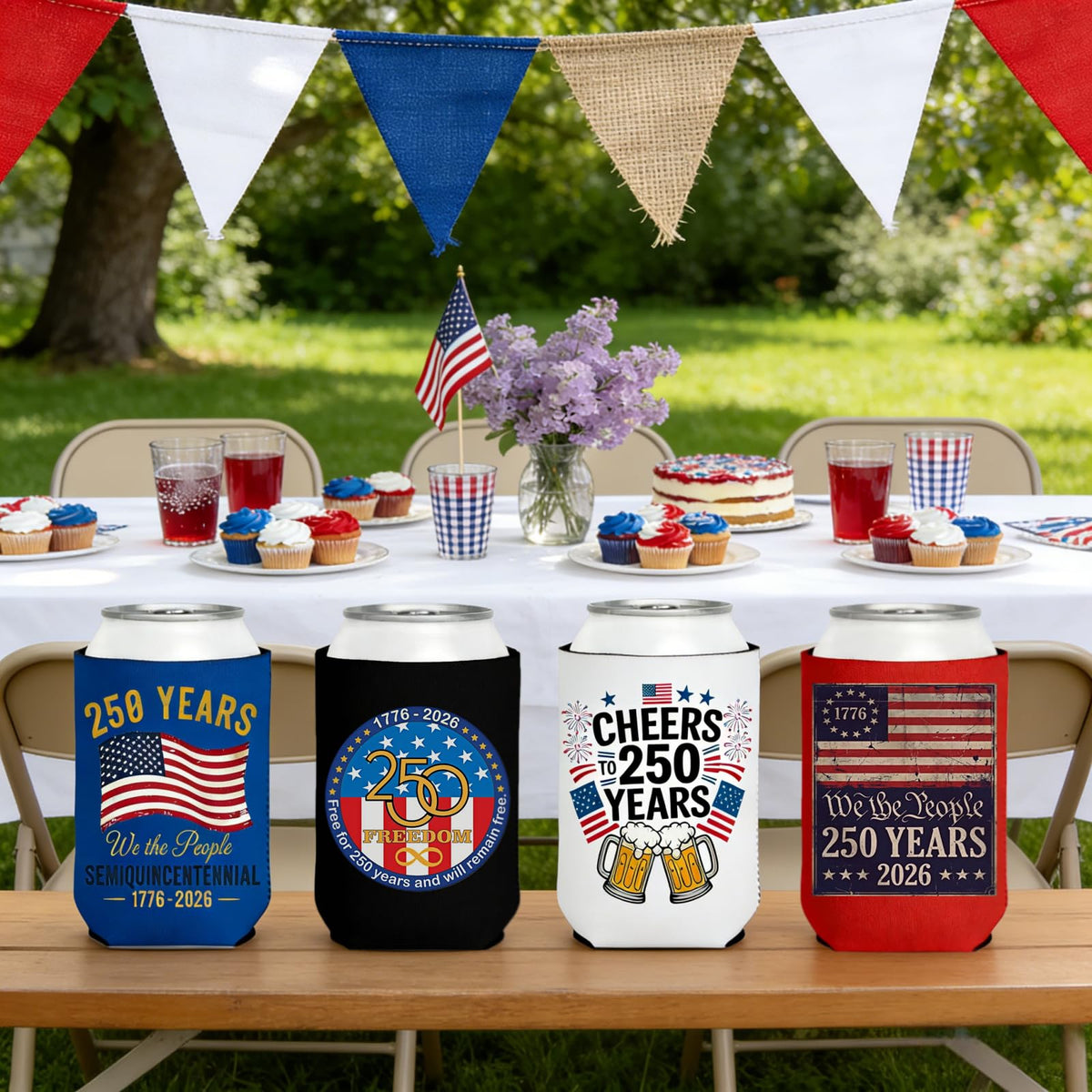 zyinoant bulk pack 12 patriotic sleeves ideal for parties and gifts