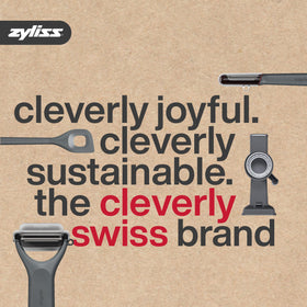 Zyliss EasiCan provides safe-edge cutting and lid handling.
