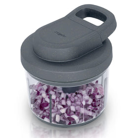 Zyliss Easy Pull Food Chopper bowl for bulk vegetable prep.