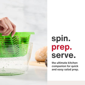 Zyliss Easy Spin 2 AquaVent with ergonomic handle for effortless spins.