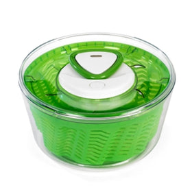 Zyliss Easy Spin 2 AquaVent large salad spinner with pull cord for quick greens drying.