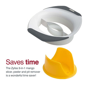 Zyliss kitchen tool ideal for mango prep in busy kitchens.