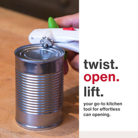 Zyliss Lock N' Lift with magnetic lid lifter for mess-free disposal.