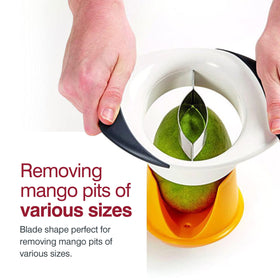 Zyliss mango pit remover tool eases removing pits from various sizes.
