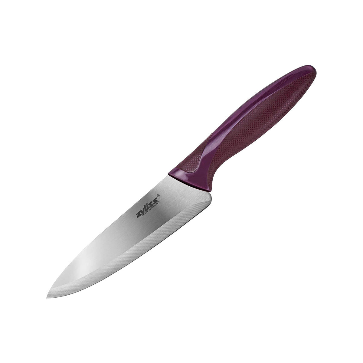 Zyliss utility knife with sheath cover for safe storage and travel.