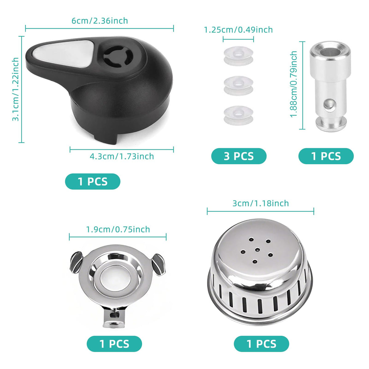 ZYLONE durable-silicone-cap conveys heat resistance for a reliable seal.