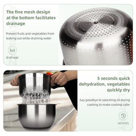 Zypilatsry lettuce cleaner with silicone base for stable counter use.