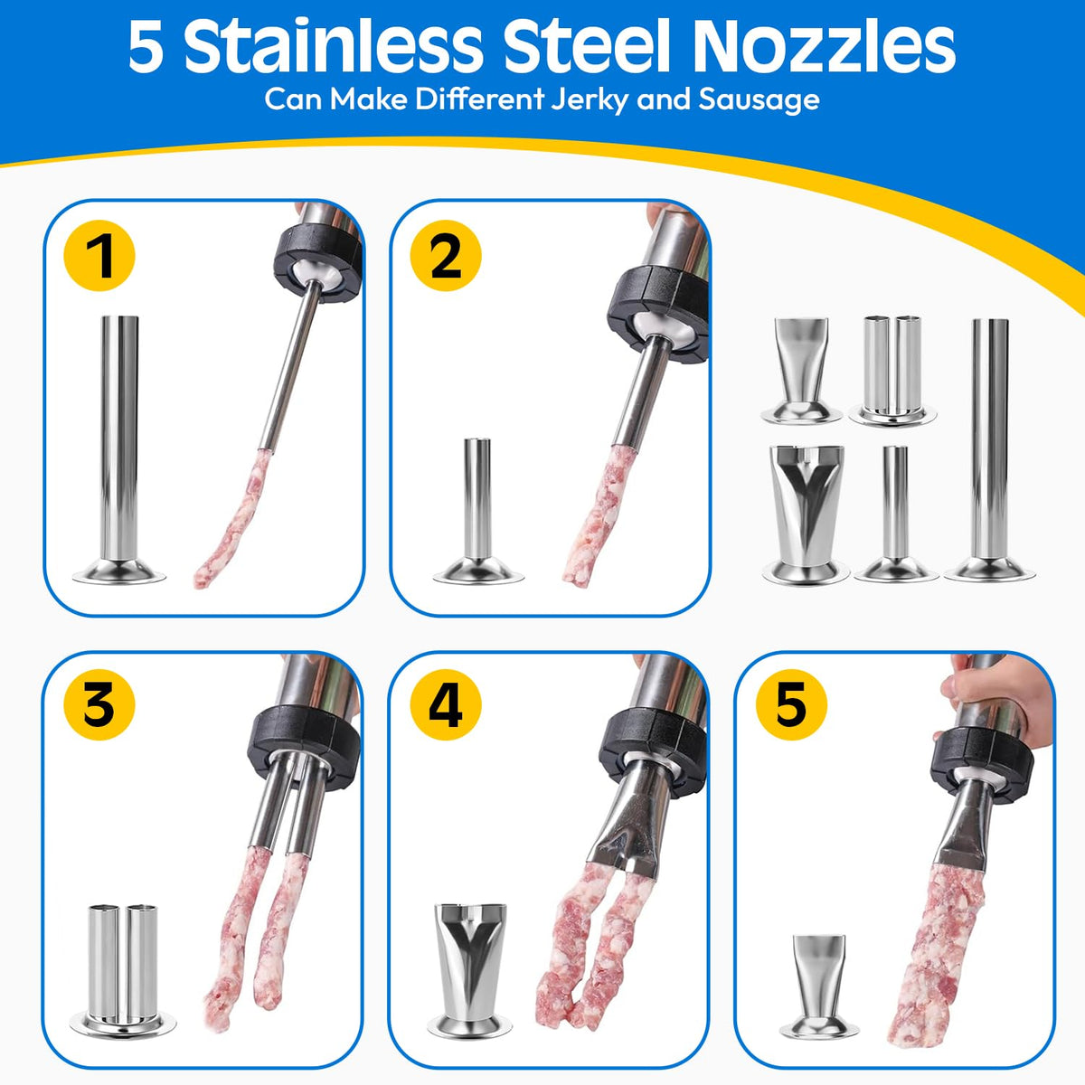 ZYRENZA jerky gun gloves provide safer handling during shaping