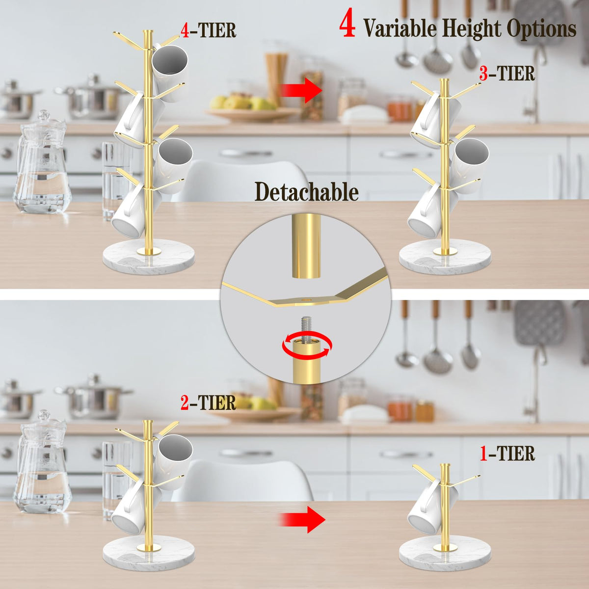 ZYZWTG countertop organizer ideal for kitchen, cafe, and office.