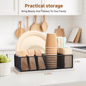 ZZDWLDHA camping and picnic organizer keeps utensils tidy outdoors.