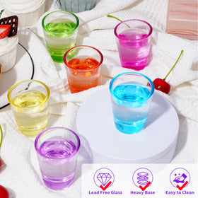 ZZYFGH orange color-gradient shot glass adds festive flair