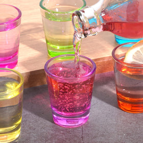 ZZYFGH yellow color-gradient shot glass for easy visibility at parties