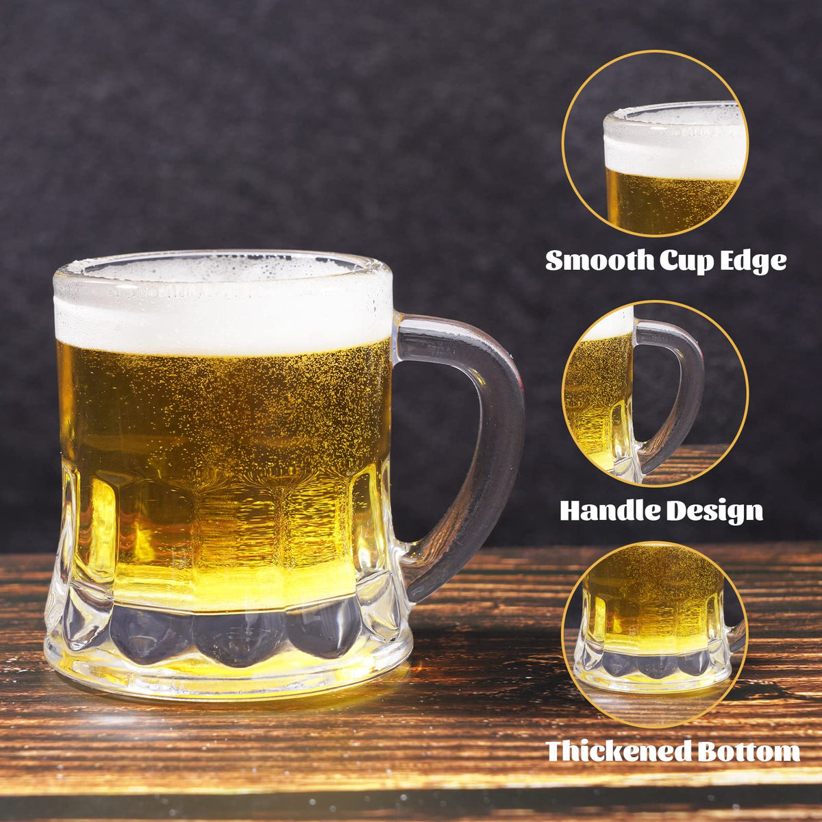 ZZYFGH shot glasses with handle ideal for tequila or vodka.